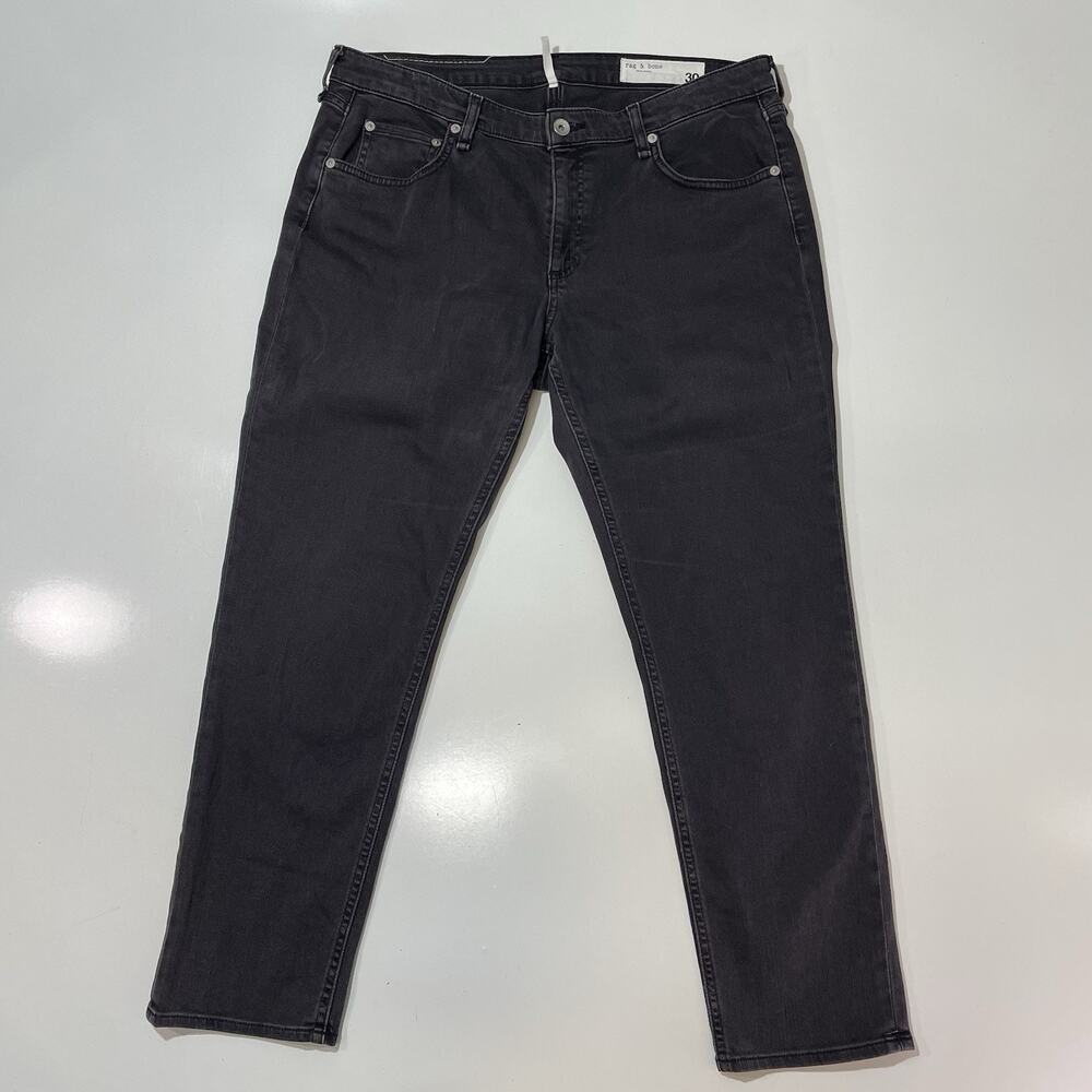 Rag & Bone Dre Boyfriend Jeans Women's Size 33x27* Low Rise Charcoal Gray Denim